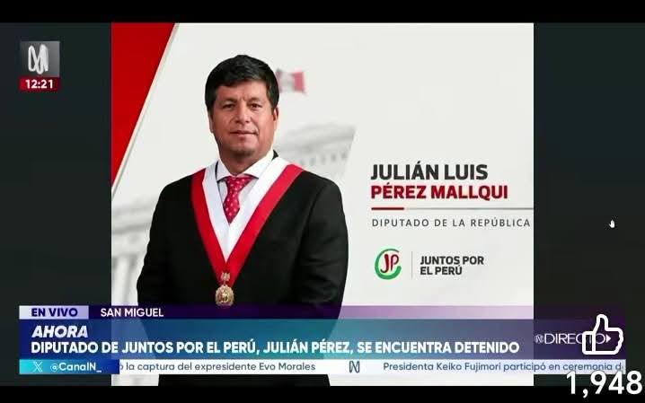 DOS DÍAS COMO CONGRESISTAS Y YA TENEMOS A UN SENADOR FIGURETI REVOLTOSO Y A UN  DIPUTADO PRONTUARIADO DE JUNTOS POR EL PERÚ