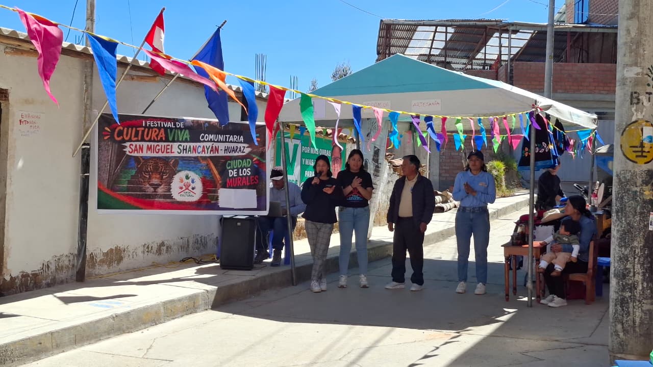 EL SECTOR DE SAN MIGUE DEL BARRIO DE SHANCAYÁN- HUARAZ ABRE LA RUTA DE LOS MURALES Y RECURRE A SU HISTORIA PARA IMPULSAR EL TURISMO CULTURAL