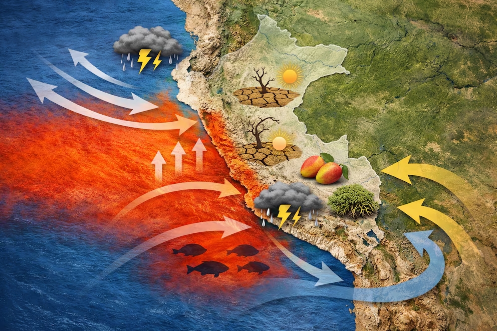 EL NIÑO VUELVE A PONER EN JAQUE A CUATRO REGIONES: MILLONES DE PERUANOS ESTÁN EN ZONAS VULNERABLES